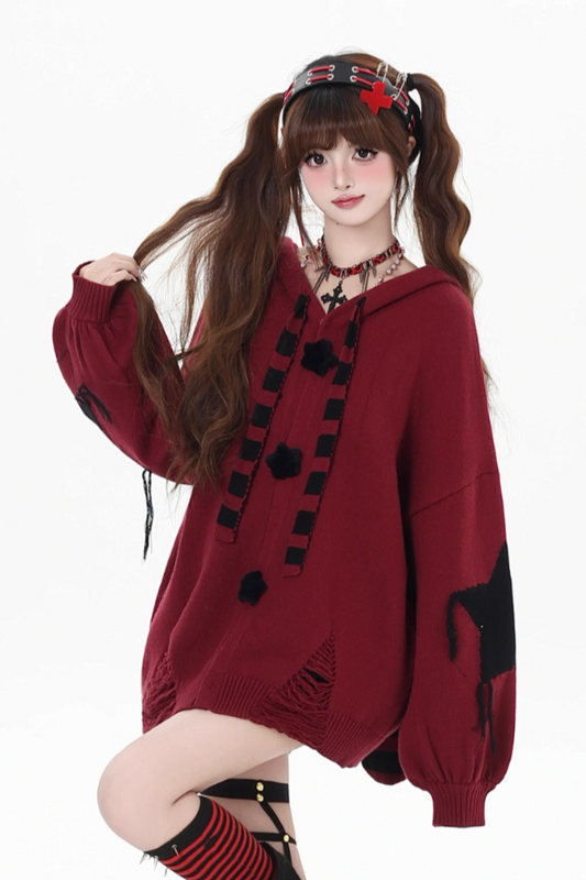アシンメトリーうさ耳カーディガン NW1323