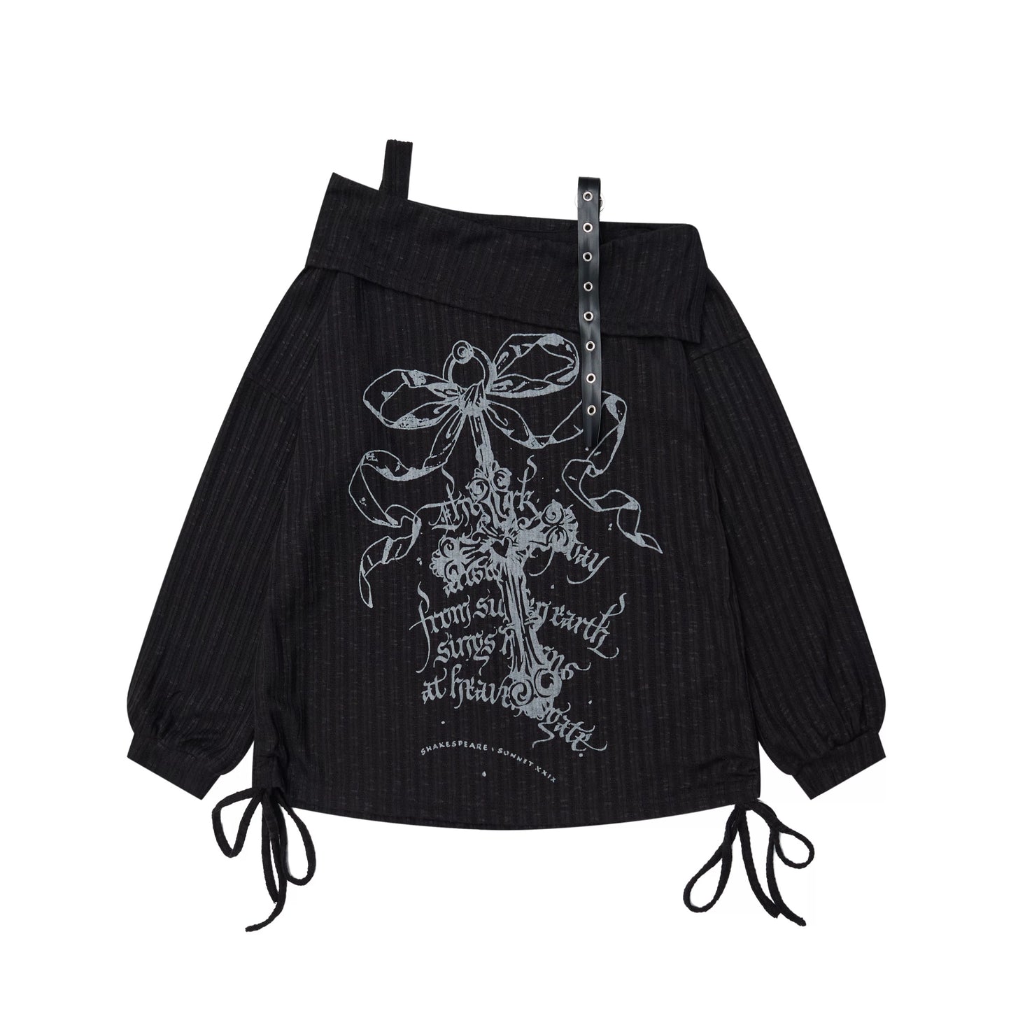 オフショルクロストップス