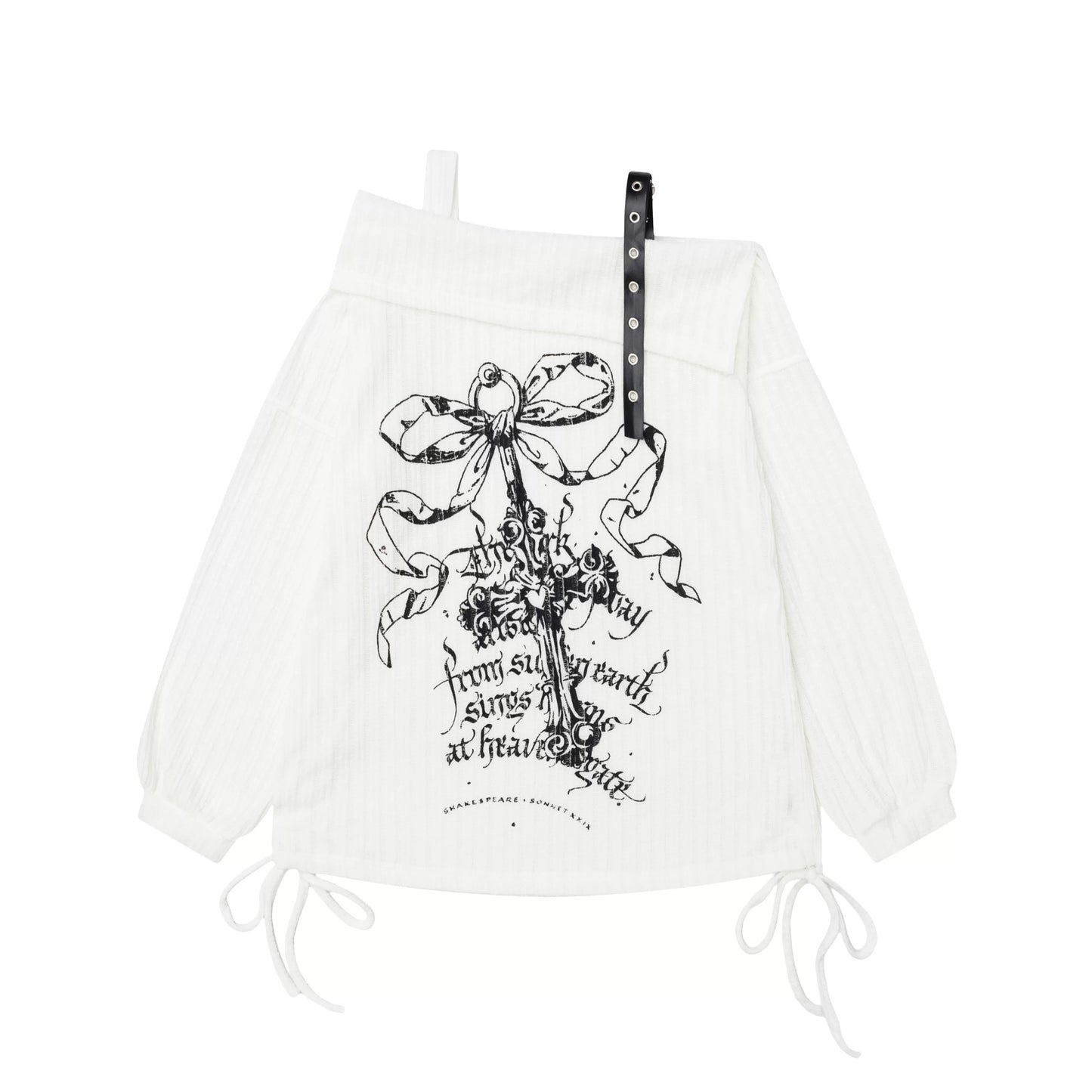 オフショルクロストップス