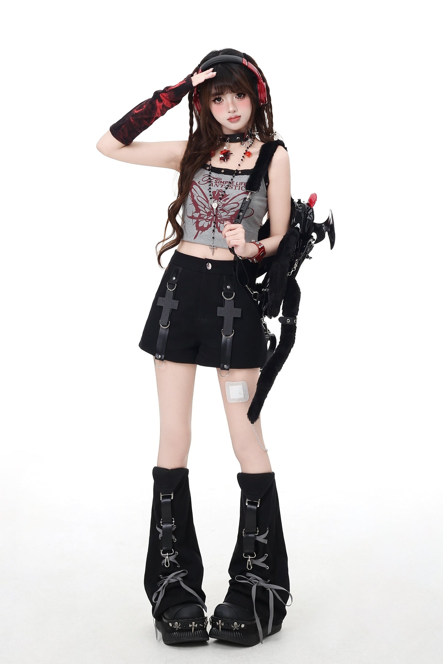 クロスレッグウォーマーパンツ