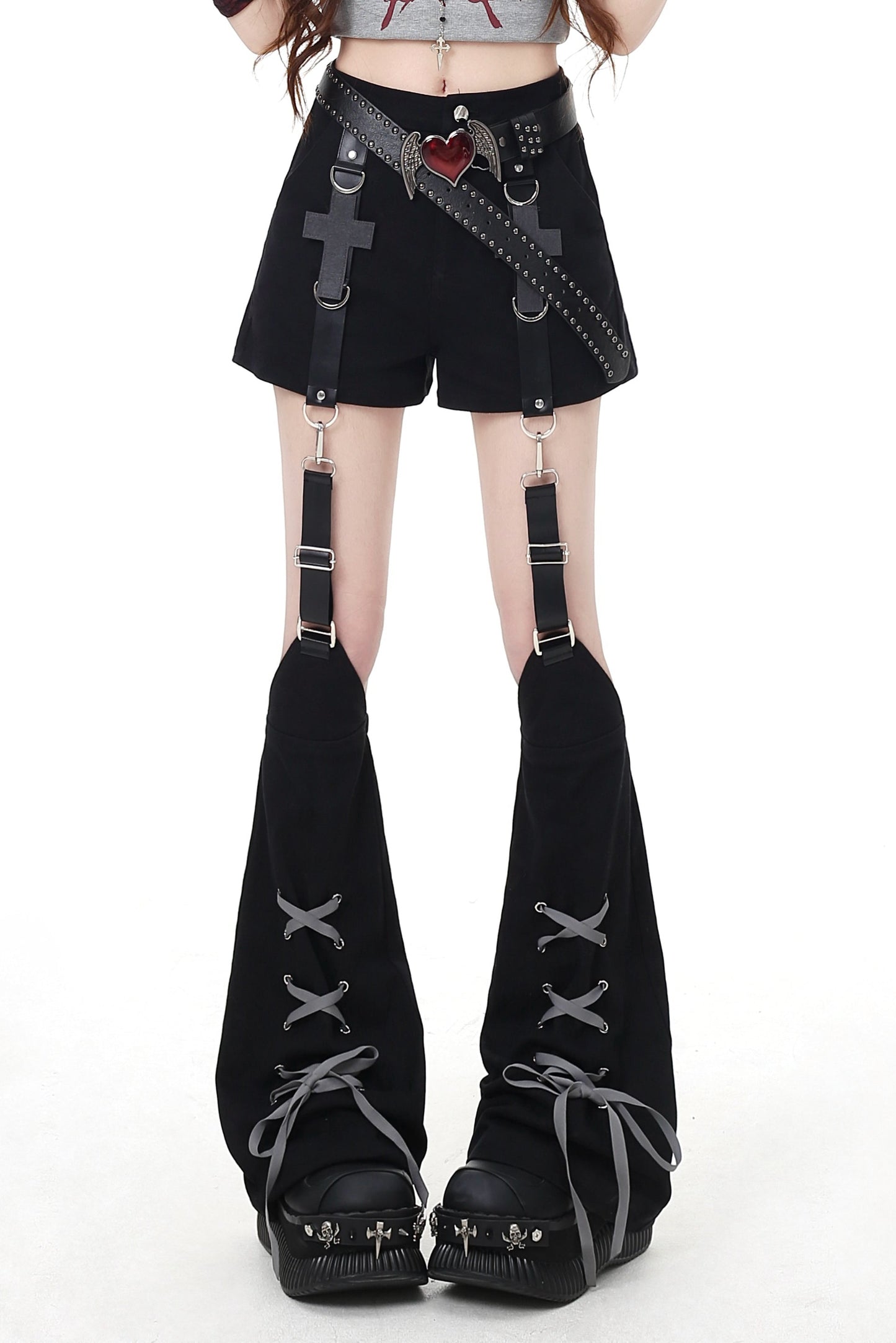 クロスレッグウォーマーパンツ