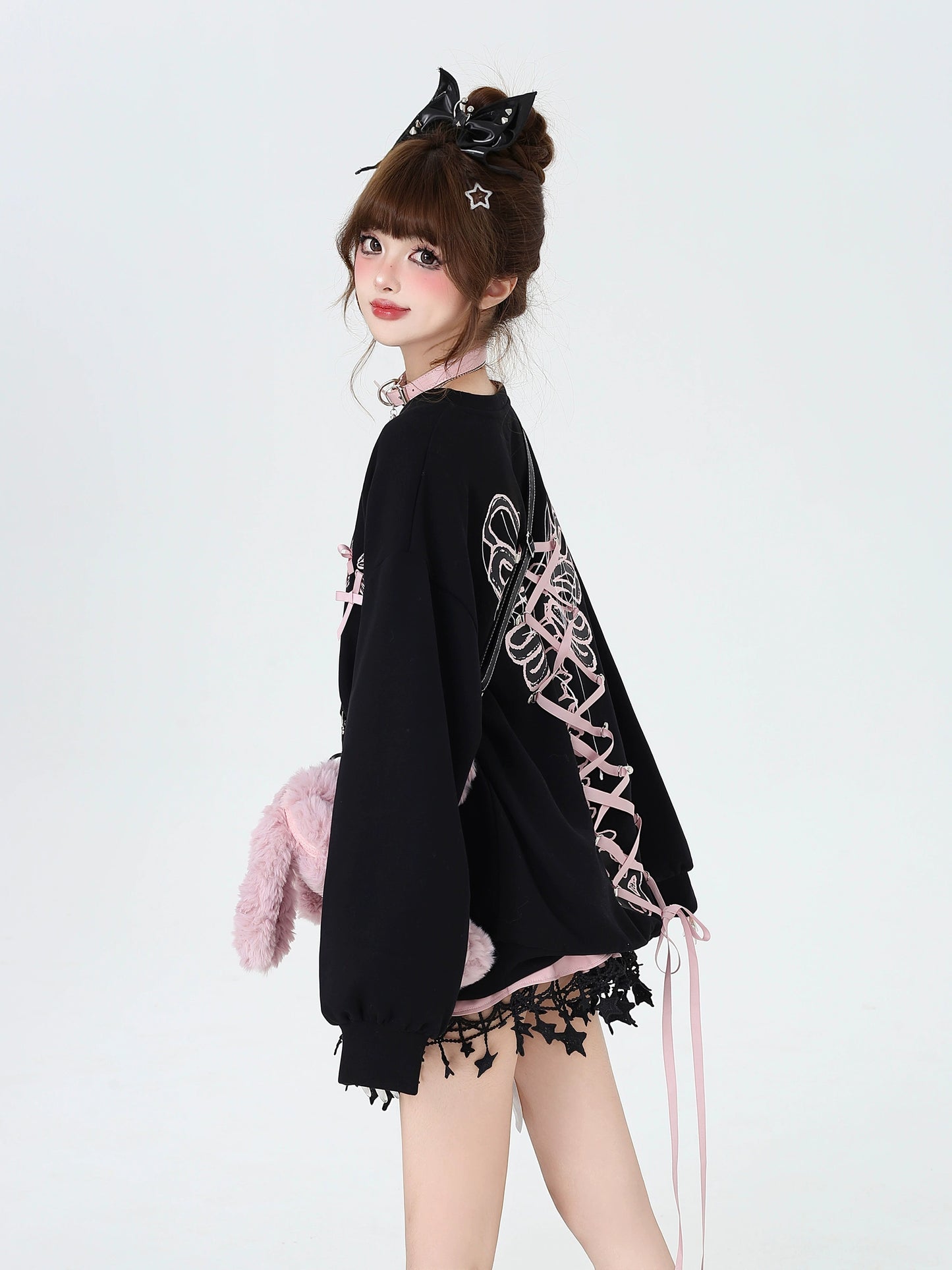 バッグポイントリボンアップスウェット NW1269