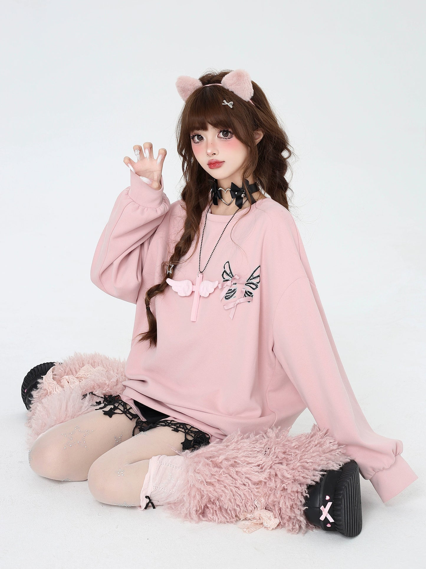 バッグポイントリボンアップスウェット NW1269