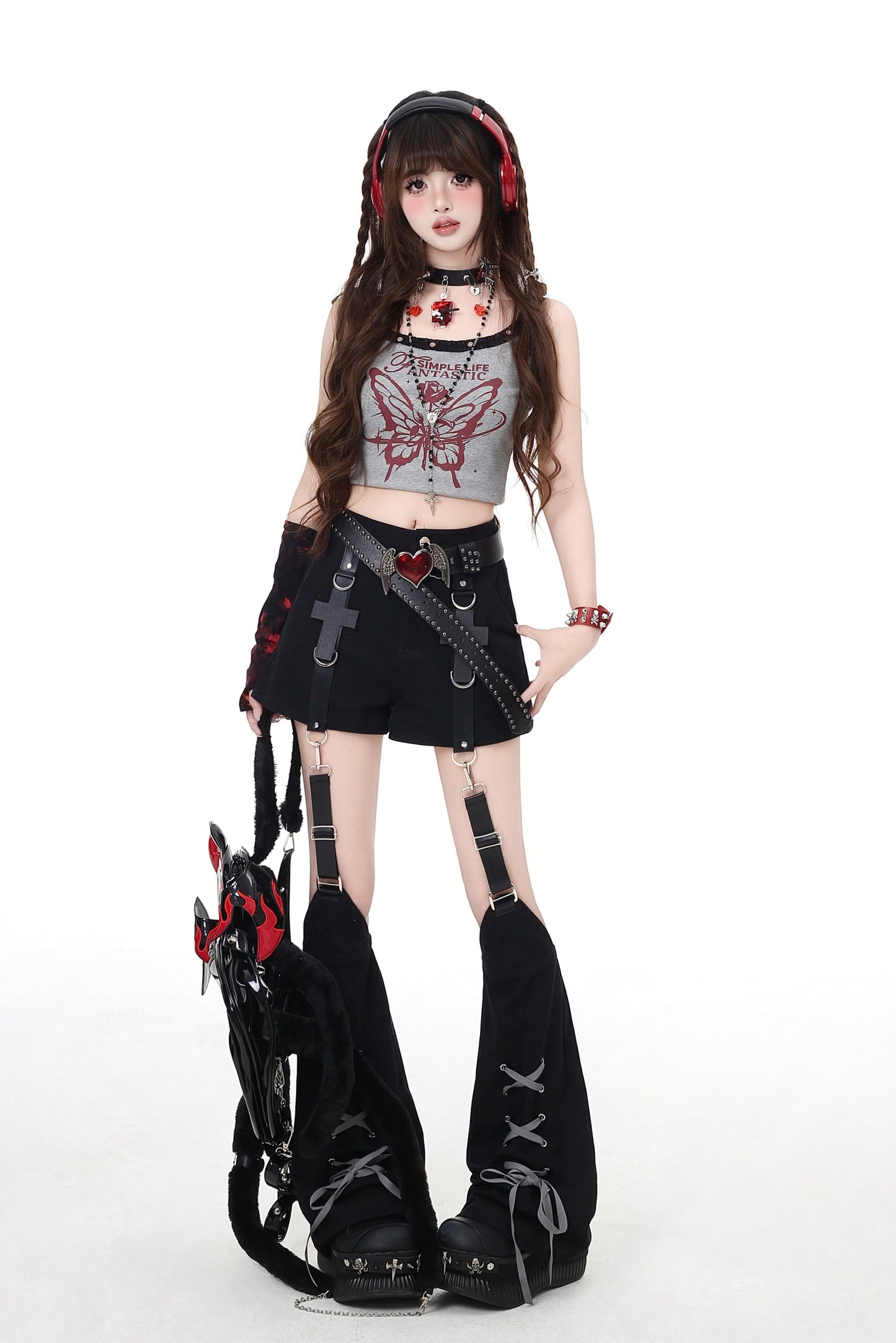 クロスレッグウォーマーパンツ