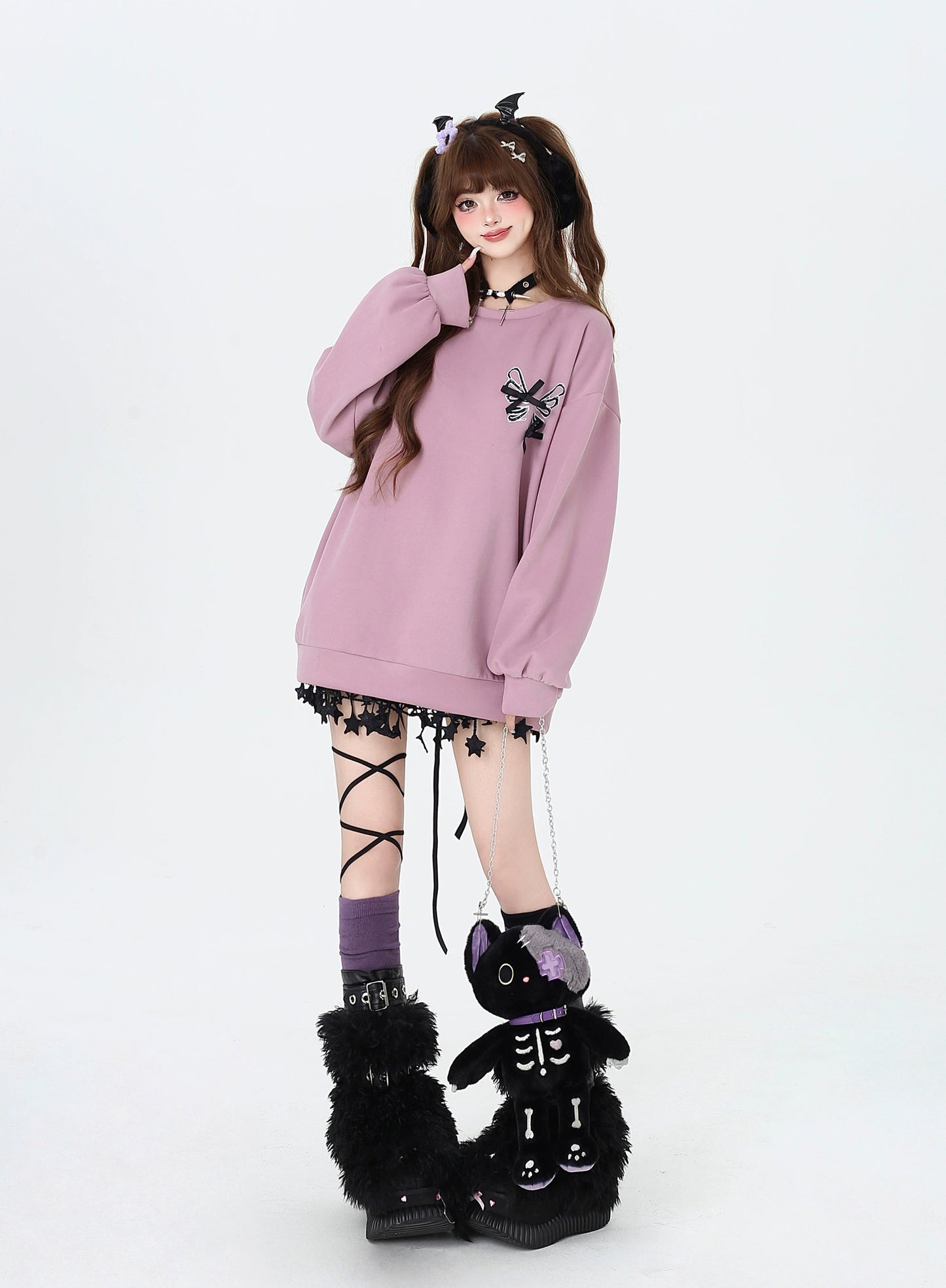 バッグポイントリボンアップスウェット NW1269