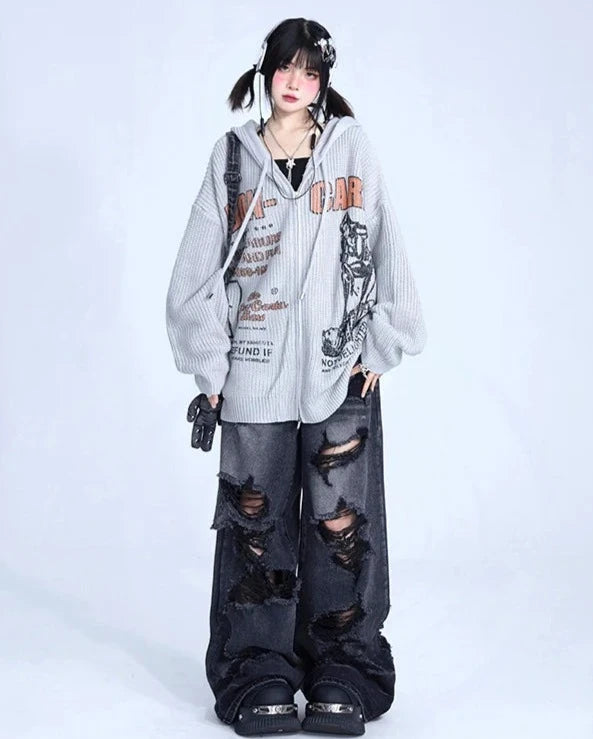 オーバーダメージデニム NW1071