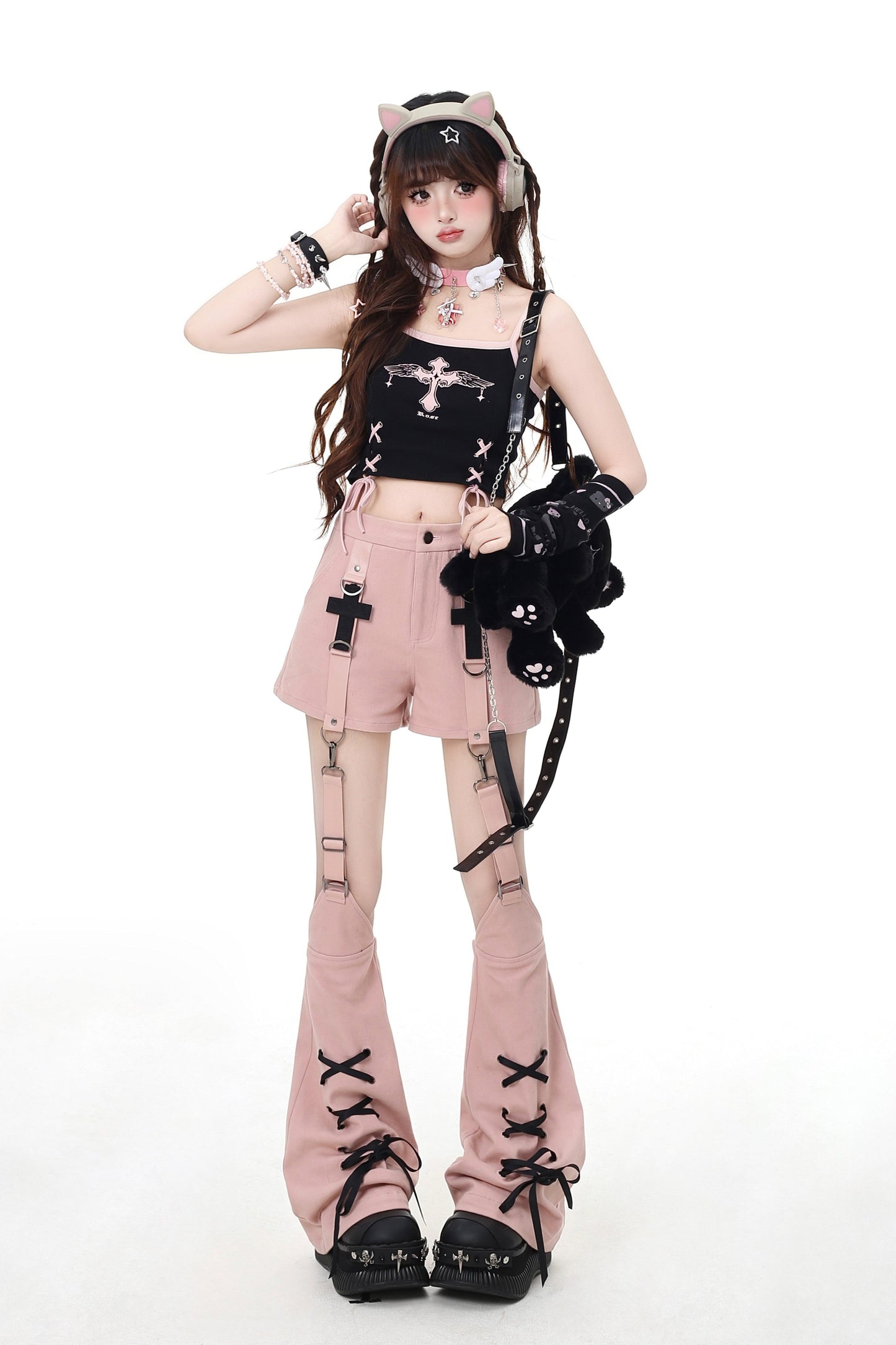 クロスレッグウォーマーパンツ