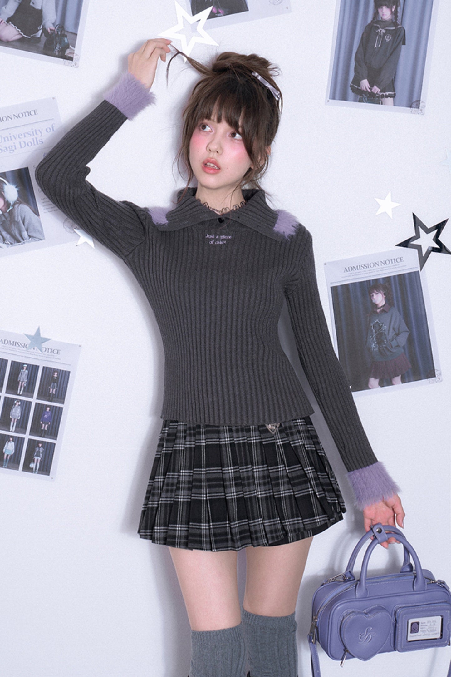 パープルファーニット