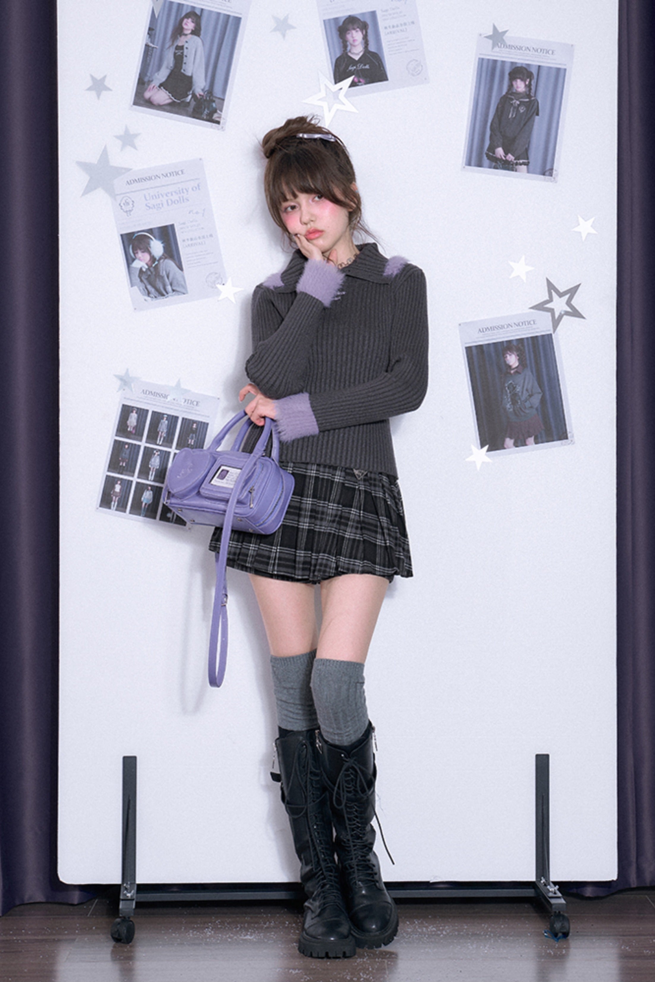 パープルファーニット