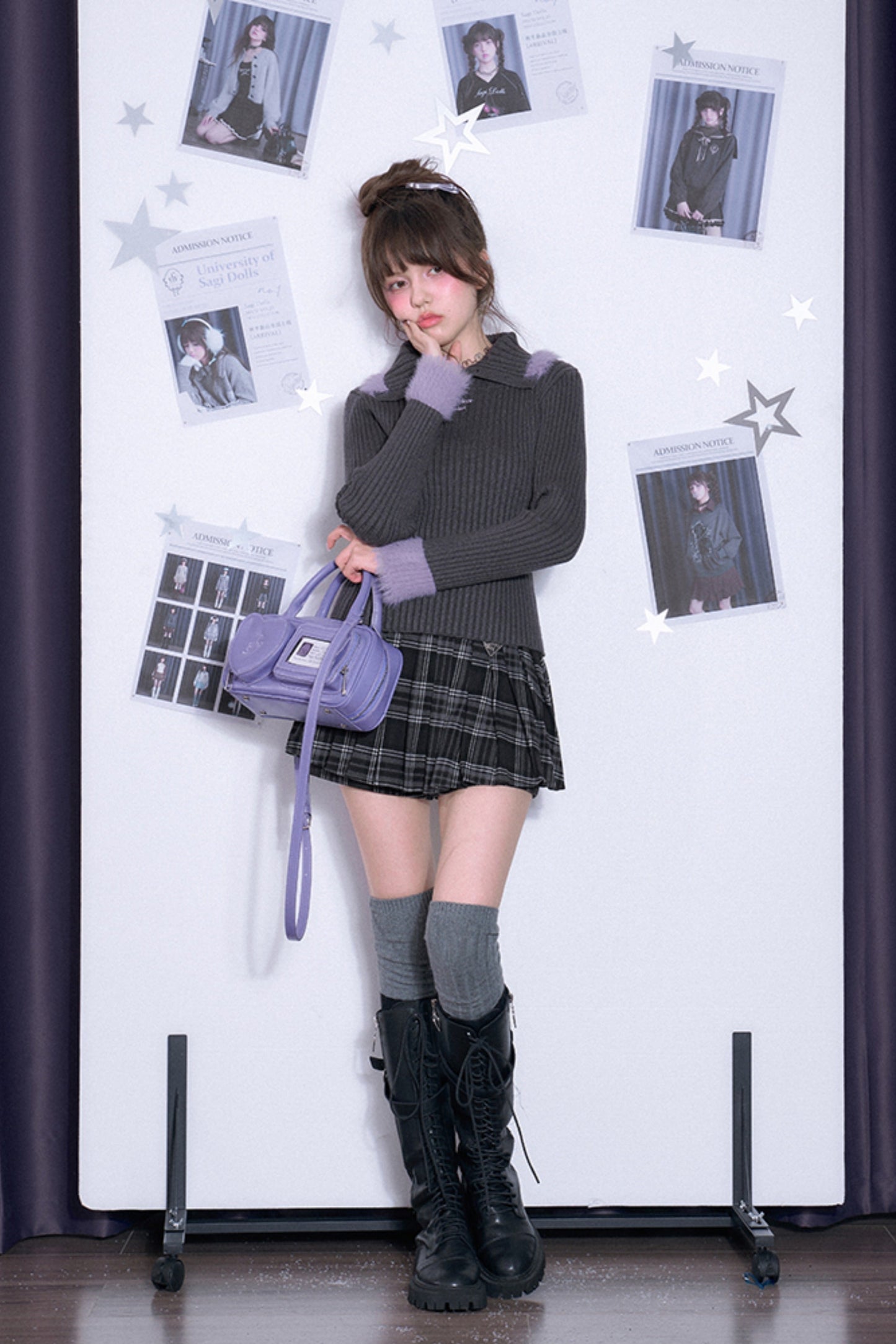 パープルファーニット