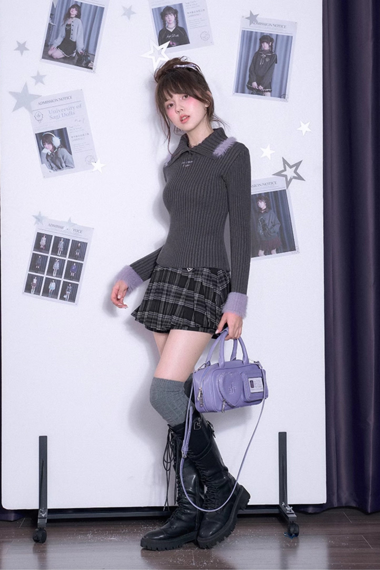 パープルファーニット