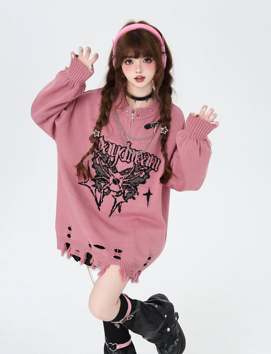 チェーンポイントダメージニット NW1289