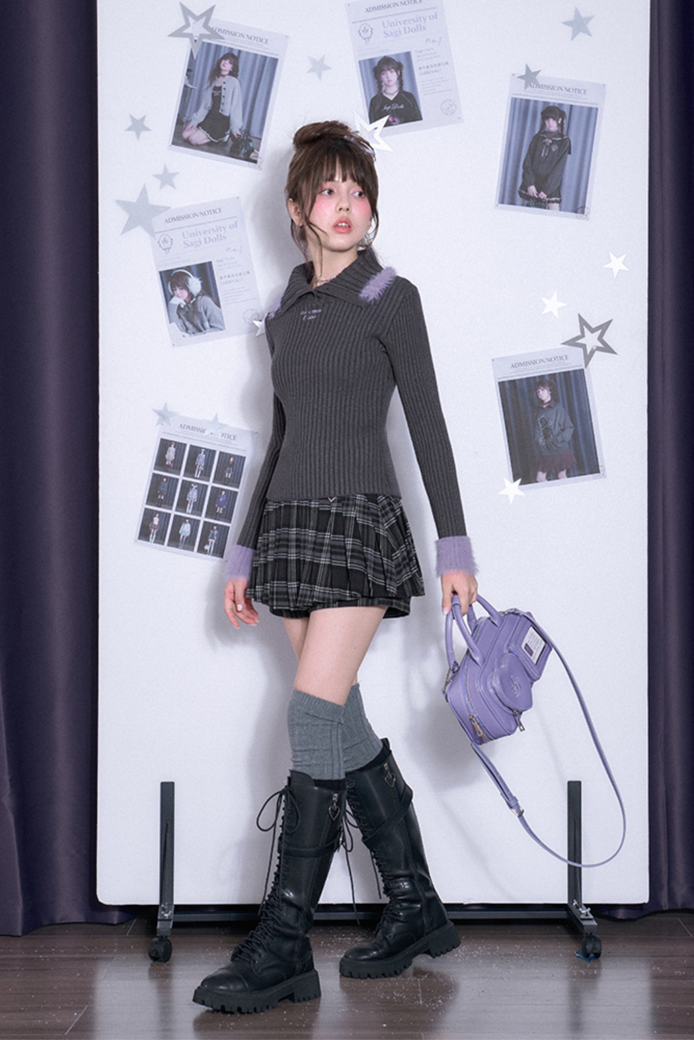 パープルファーニット