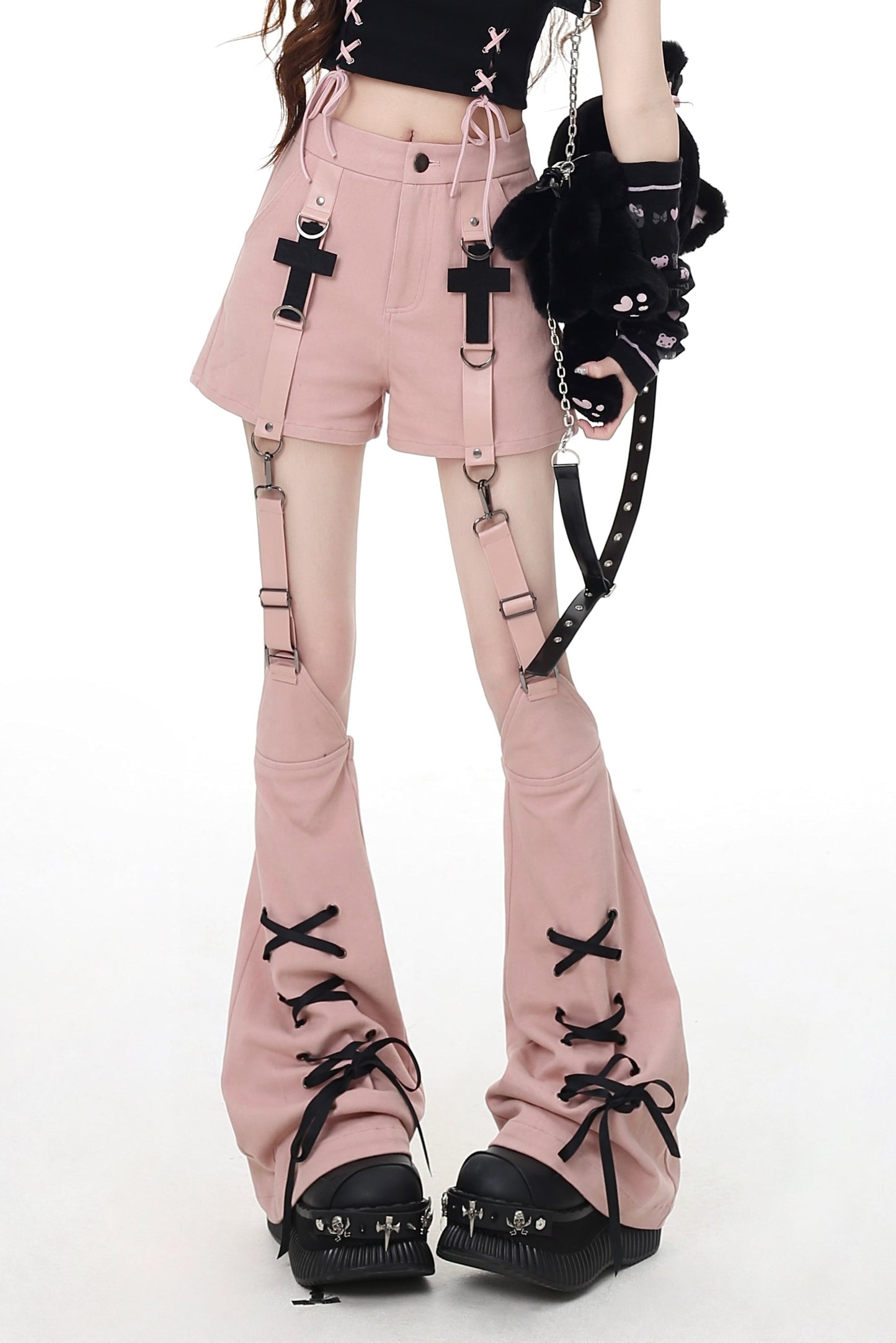 クロスレッグウォーマーパンツ