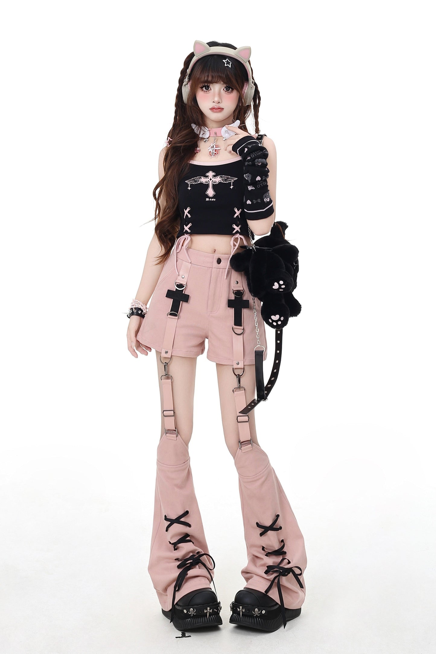 クロスレッグウォーマーパンツ