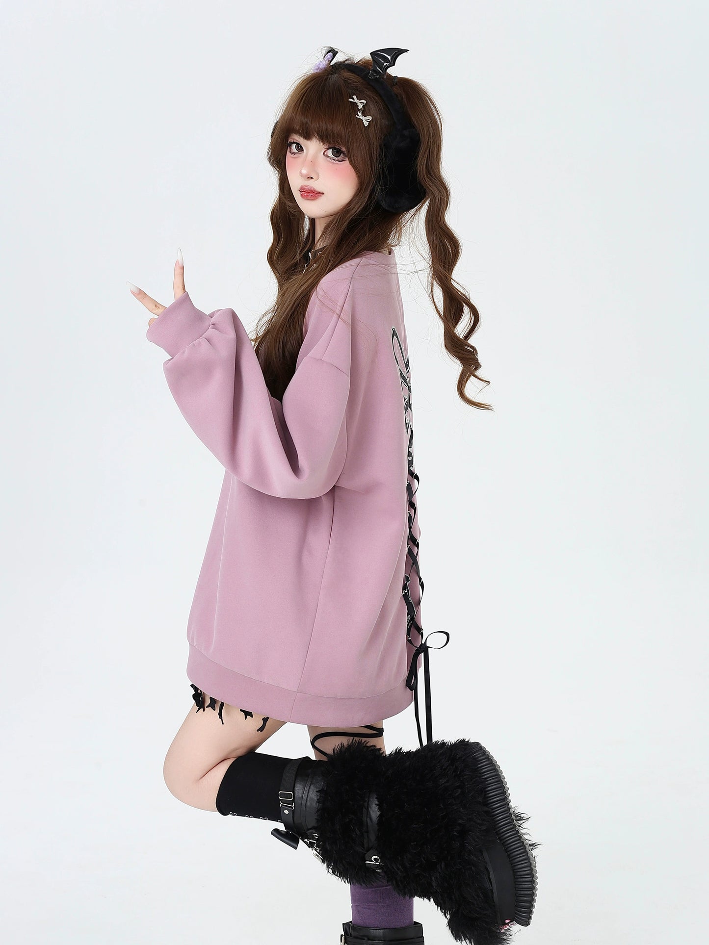 バッグポイントリボンアップスウェット NW1269