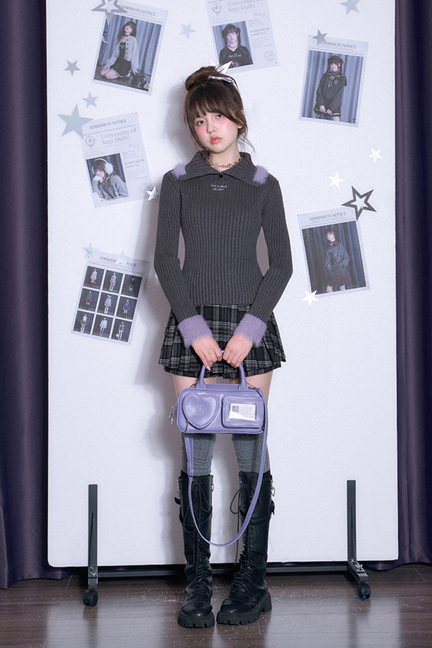 パープルファーニット