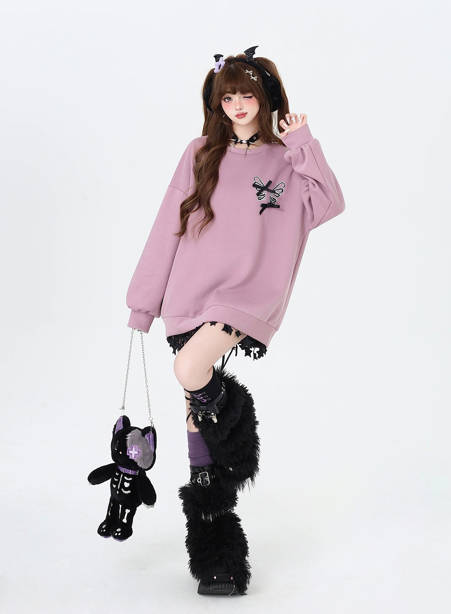 バッグポイントリボンアップスウェット NW1269