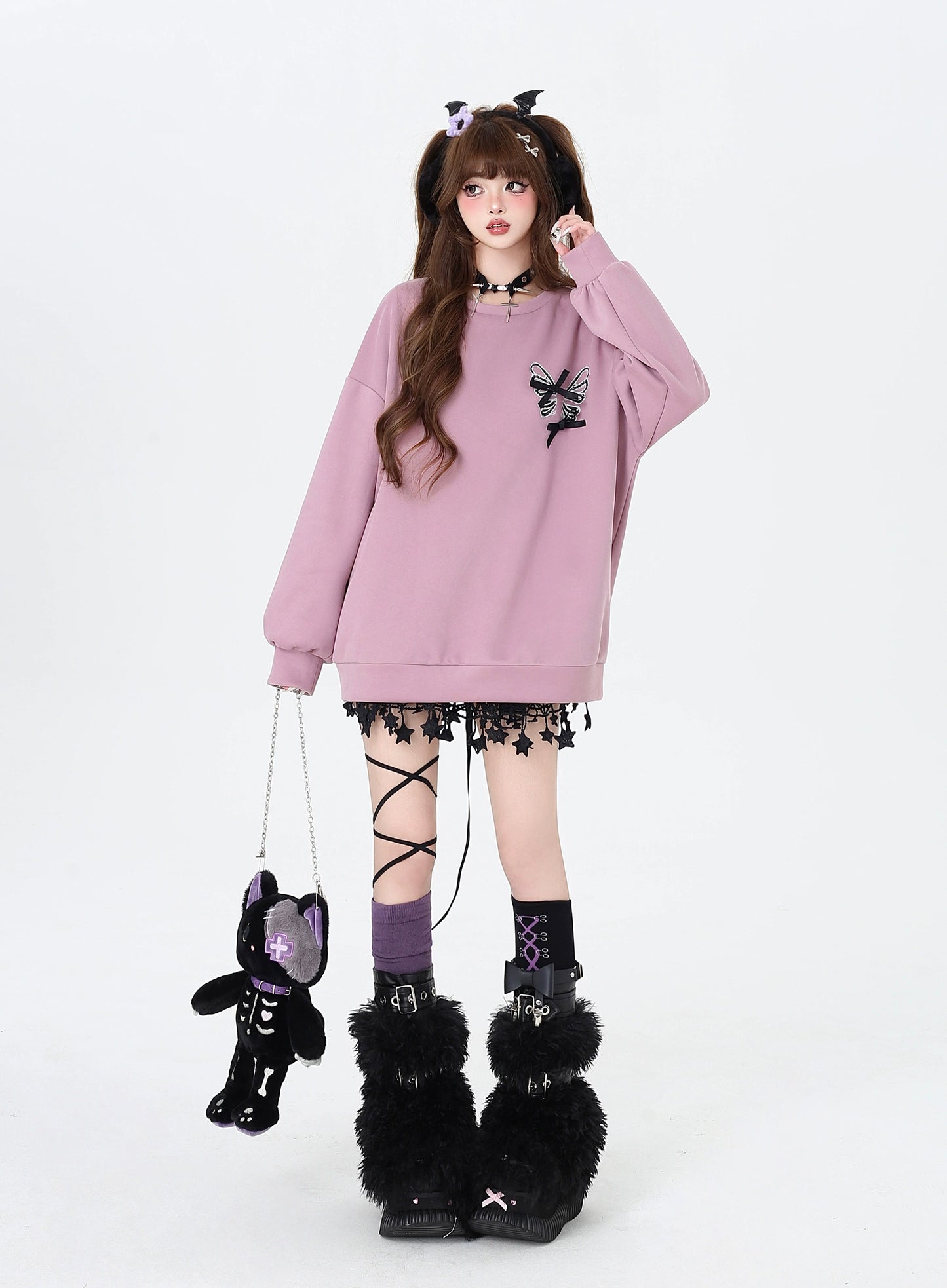 バッグポイントリボンアップスウェット NW1269